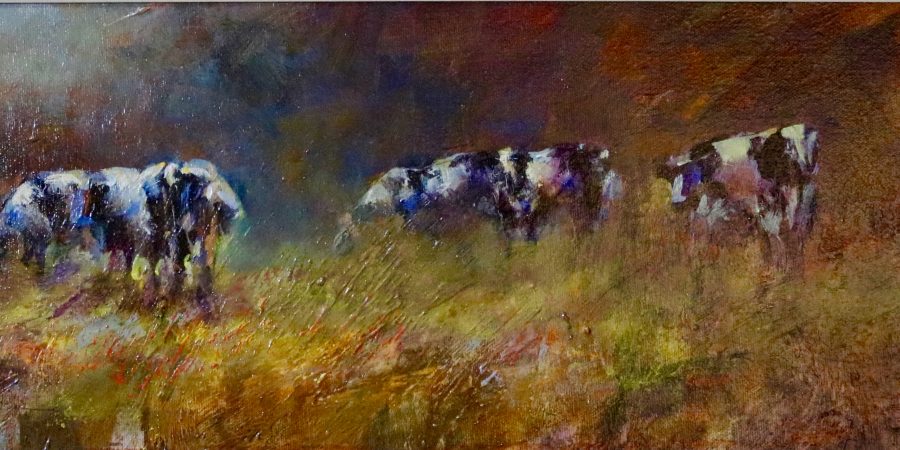 Contented Cows ac/oil 8x24